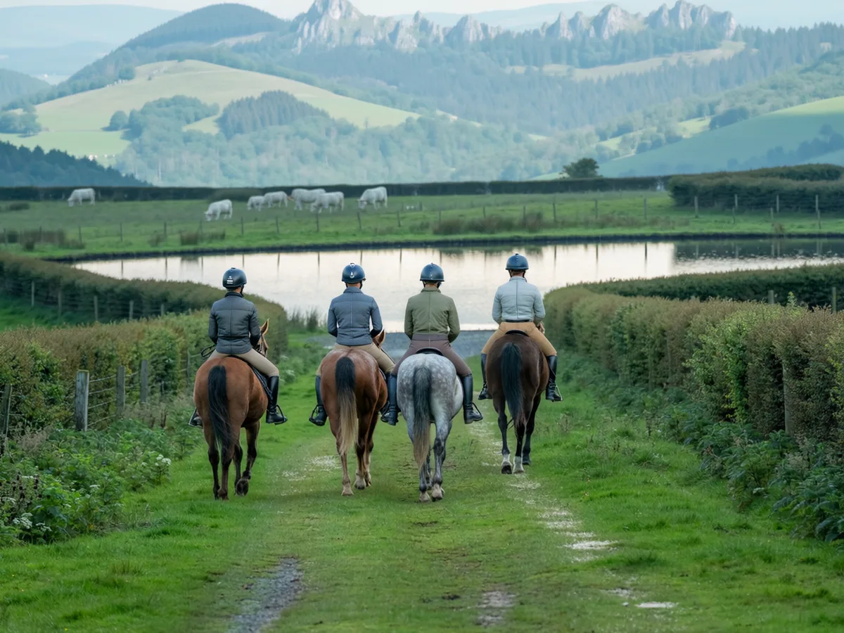 Balade à cheval en Isère, autour de Arandon-Passins